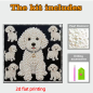 Preview: Diamond Painting Malteser Welpen